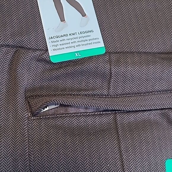 NWT Mondetta Jacquard High Waist Knit Legging with Pockets XL - Picture 4 of 6